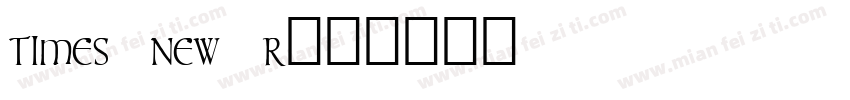 times new r字体转换